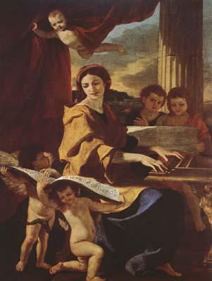 Nicolas Poussin St Cecilia (mk08) oil painting image